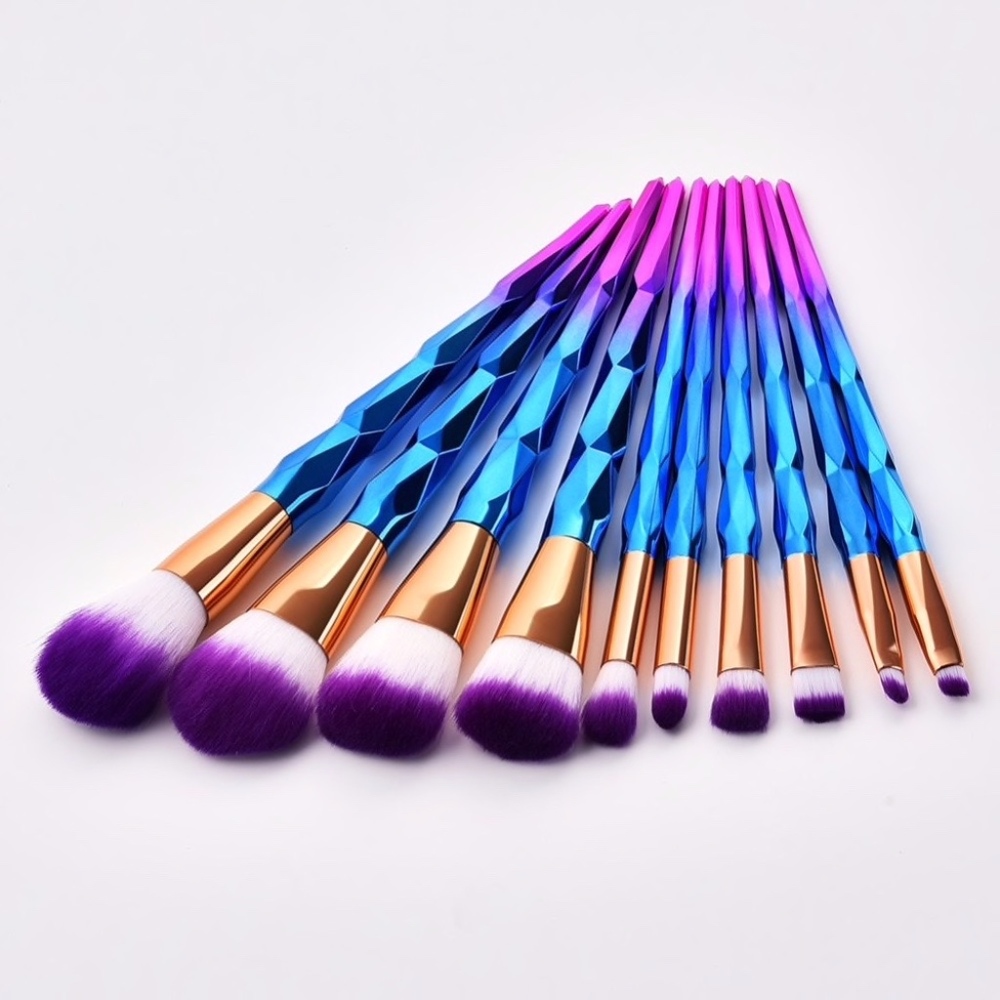 ⬇️PRICE DROP! NWT 10 Piece Makeup Brush Tool Set - Picture 3 of 7
